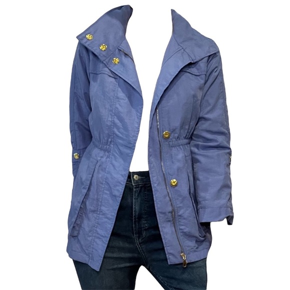 Casablanca blue cinched waist rain jacket - Picture 6 of 7